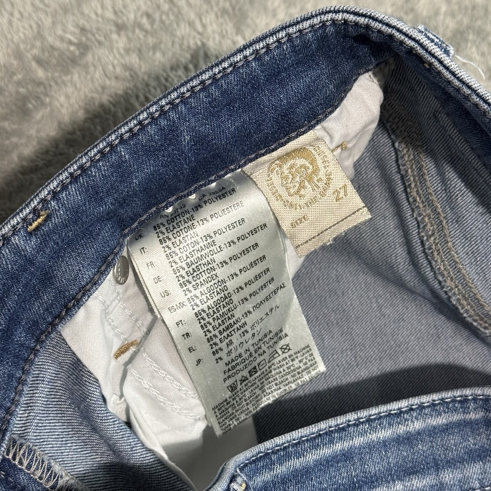 Diesel Skinzee Women's Jeans 27x32 (26x25) Blue Super Skinny Mid Rise Grunge - Picture 5 of 12
